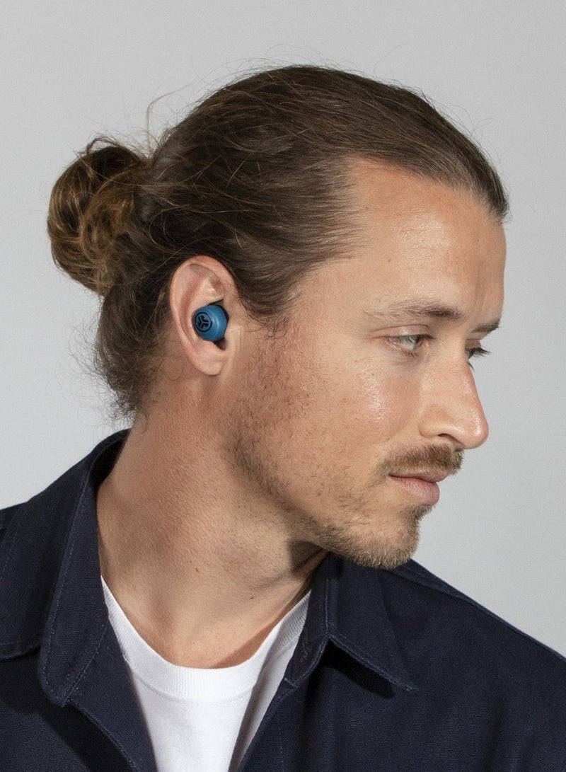 Jlab Go Air True Wireless Earbuds + Charging Case | Dual Connect | IP44 Sweat Resistance | Bluetooth 5.0 Connection | 3 EQ Sound Settings: Signature, Balanced, Bass Boost Navy/Black  - Image 3