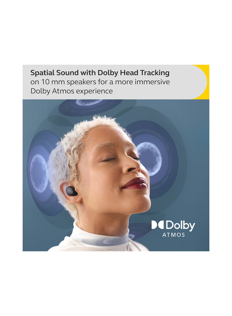 Jabra - Elite 10 True – Advanced Active Noise Cancelling Earbuds With Next-Level Dolby Atmos Surround Sound –All-Day Comfort, Multipoint Bluetooth, Wireless Charging Titanium Black - Image 1