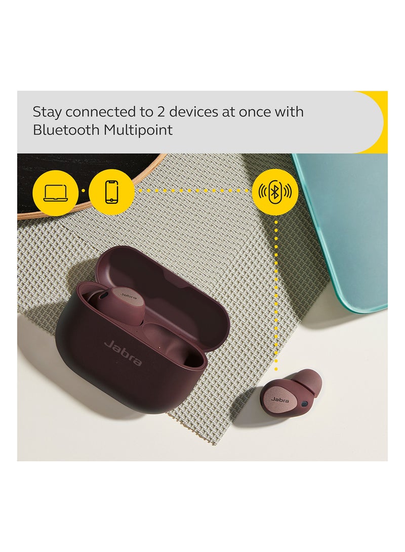 Jabra - Elite 10 True – Advanced Active Noise Cancelling Earbuds With Next-Level Dolby Atmos Surround Sound –All-Day Comfort, Multipoint Bluetooth, Wireless Charging Cocoa - Image 1