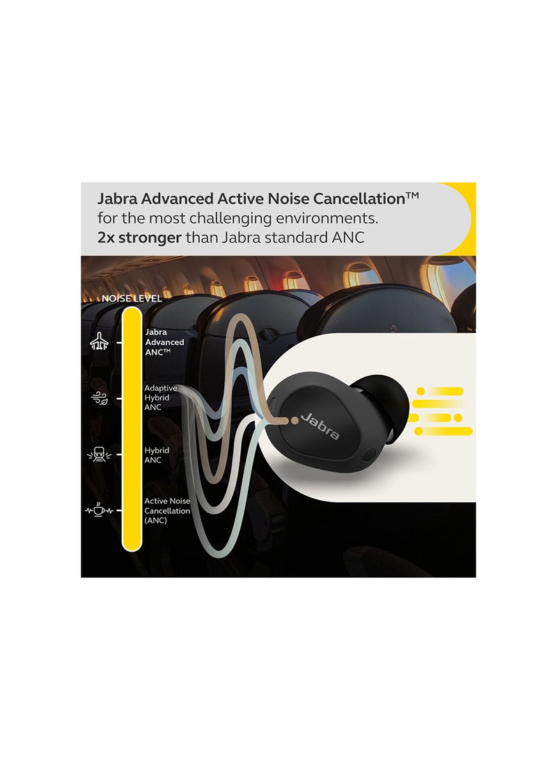 Jabra - Elite 10 True – Advanced Active Noise Cancelling Earbuds With Next-Level Dolby Atmos Surround Sound –All-Day Comfort, Multipoint Bluetooth, Wireless Charging Gloss Black - Image 1