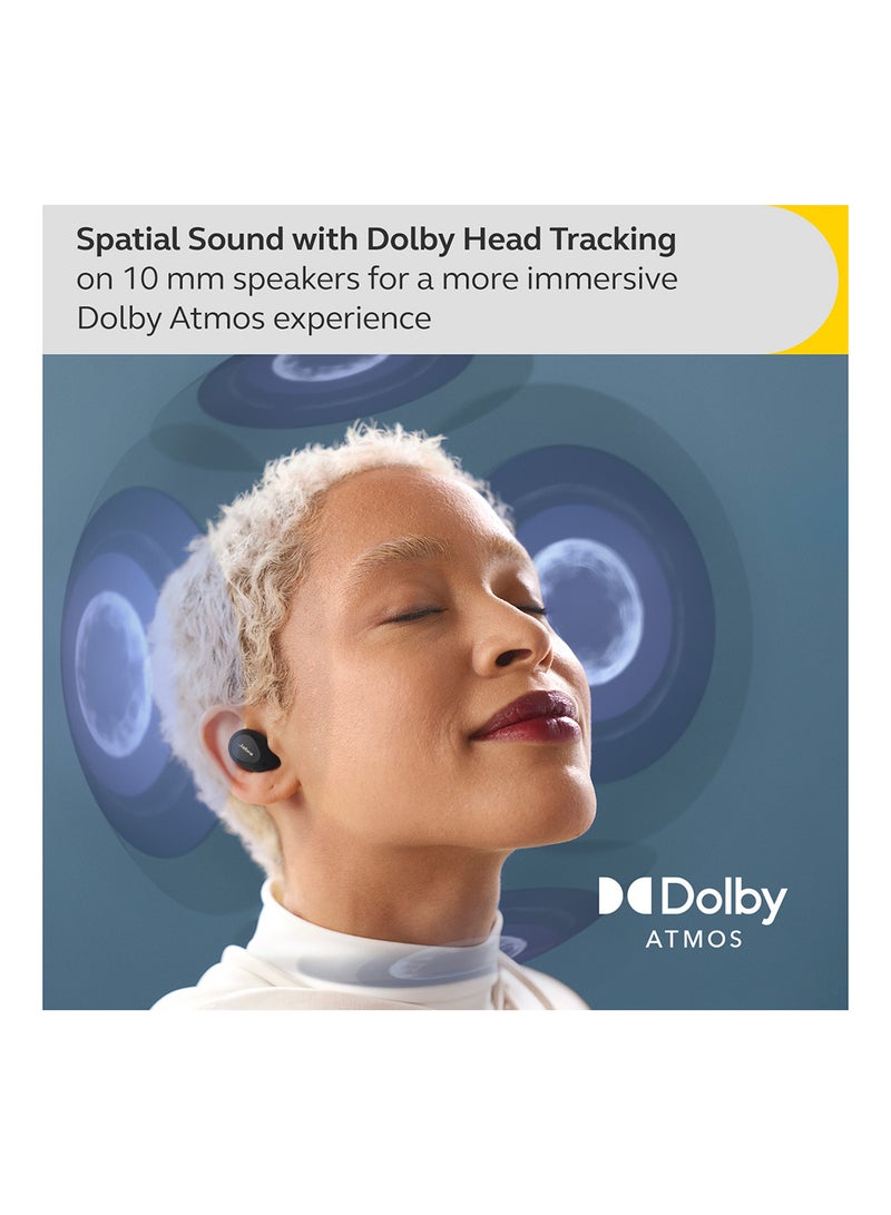 Jabra - Elite 10 True – Advanced Active Noise Cancelling Earbuds With Next-Level Dolby Atmos Surround Sound –All-Day Comfort, Multipoint Bluetooth, Wireless Charging Gloss Black - Image 1