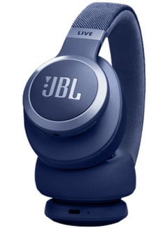 JBL Live 770 NC Wireless Over-Ear Headphones With True Adaptive Noise Cancelling Blue  - Image 2