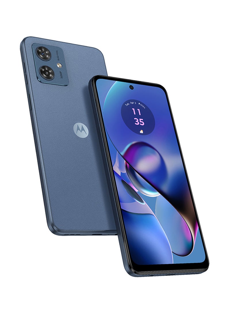 Motorola Moto G54 5G Single + eSim Vegan leather - Indigo Blue 8GB RAM 256GB - Middle East Version  - Image 1