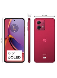 Motorola Moto G84 5G Dual Sim Vegan leather - Viva Magenta 12GB RAM 256GB - Middle East Version  - Image 5