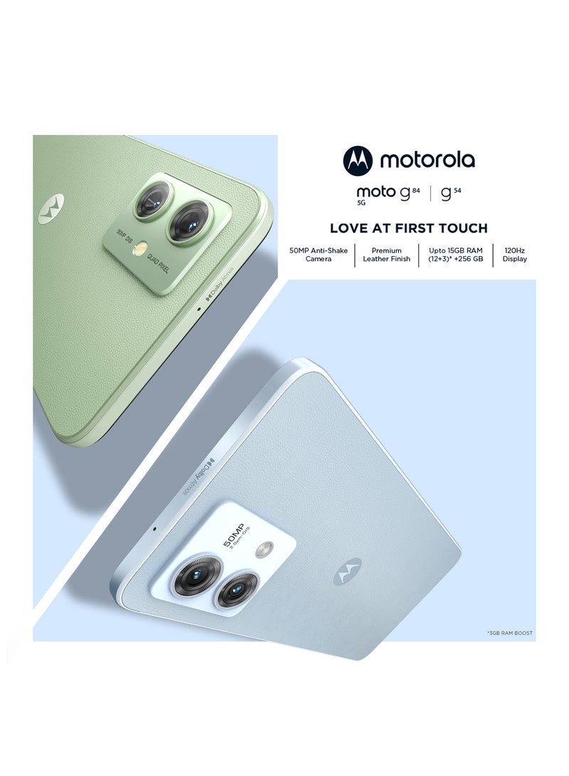 Motorola - Moto G84 5G Dual Sim Vegan leather - Viva Magenta 12GB RAM 256GB - Middle East Version - Image 1