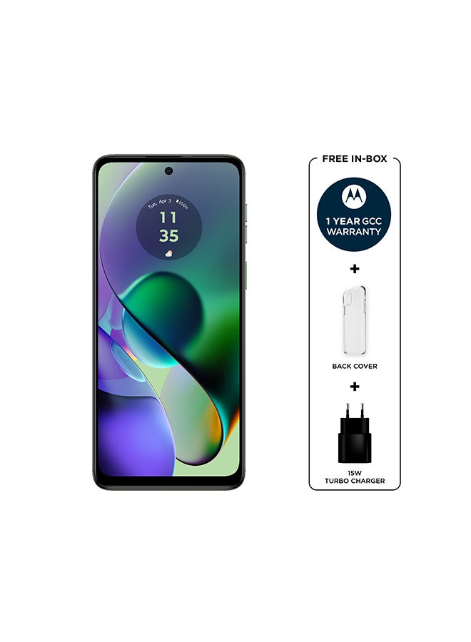 Motorola - Moto G54 5G Single + eSim Vegan leather - Mint Green 8GB RAM 256GB - Middle East Version - Image 1