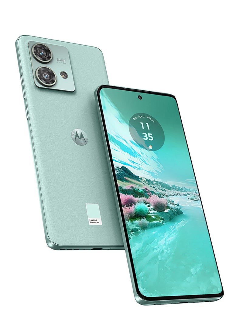 موتورولا - Edge 40 Neo 5G جلد نباتي - بحر مهدئ، ذاكرة وصول عشوائي 12 جيجابايت، 256 جيجابايت - إصدار الشرق الأوسط - Image 1
