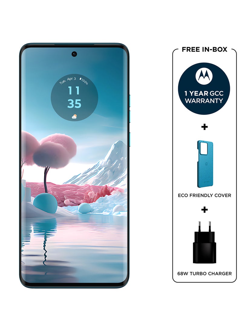 Motorola - Edge 40 Neo 5G Vegan leather - Caneel Bay 12GB RAM 256GB - Middle East Version - Image 1