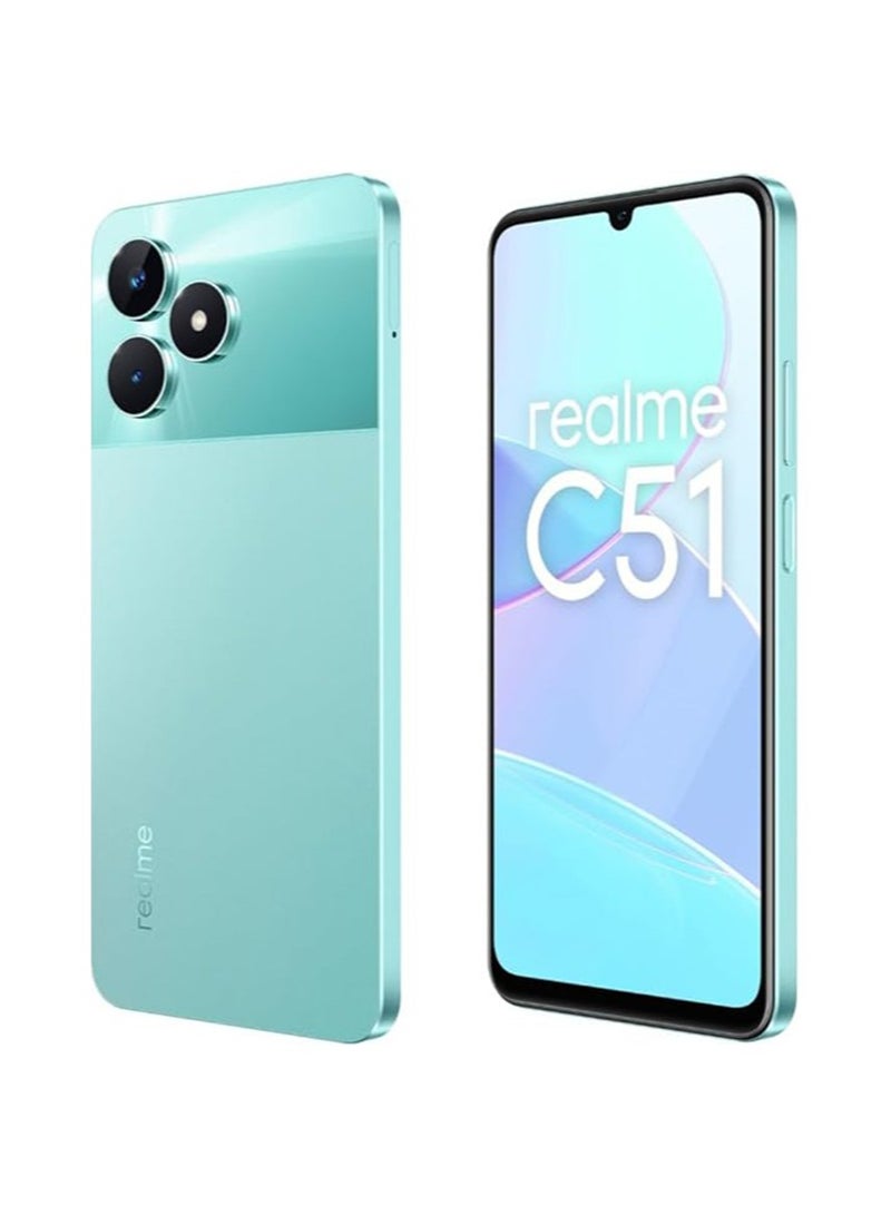 realme C51 Dual SIM 4GB RAM 128GB Mint Green 4G - Middle East Version  - Image 2