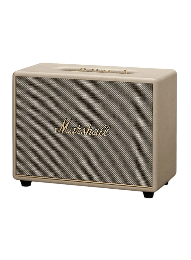 Marshall Woburn III 120W Premium Home Wireless Speaker With Bluetooth 5.2 And Multiple Inputs - Enjoy Signature Sound | Cream