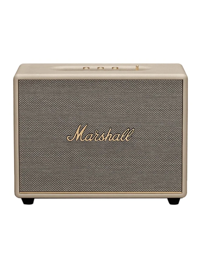 Marshall Woburn III 120W Premium Home Wireless Speaker With Bluetooth 5.2 And Multiple Inputs - Enjoy Signature Sound | Cream