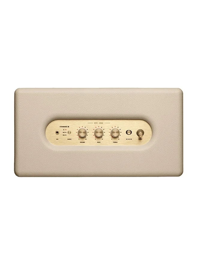 مارشال Stanmore III 50W Premium Home Wireless Speaker With Bluetooth 5.2 And Multiple Inputs - Enjoy Signature Sound (Cream) Cream