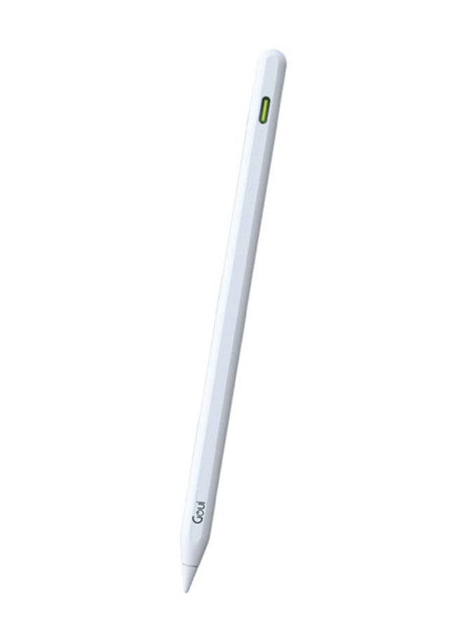 Goui - Pen Stylus for iPhone and iPad – Precision Touch with Palm Rejection, Wireless Charging, and Magnetic Attachment – Compatible with iPad 2018 and Later - White - Image 1