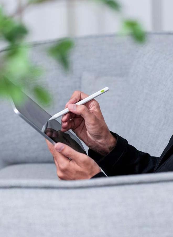 Goui Pen Stylus for iPhone and iPad – Precision Touch with Palm Rejection, Wireless Charging, and Magnetic Attachment – Compatible with iPad 2018 and Later - White - Image 4