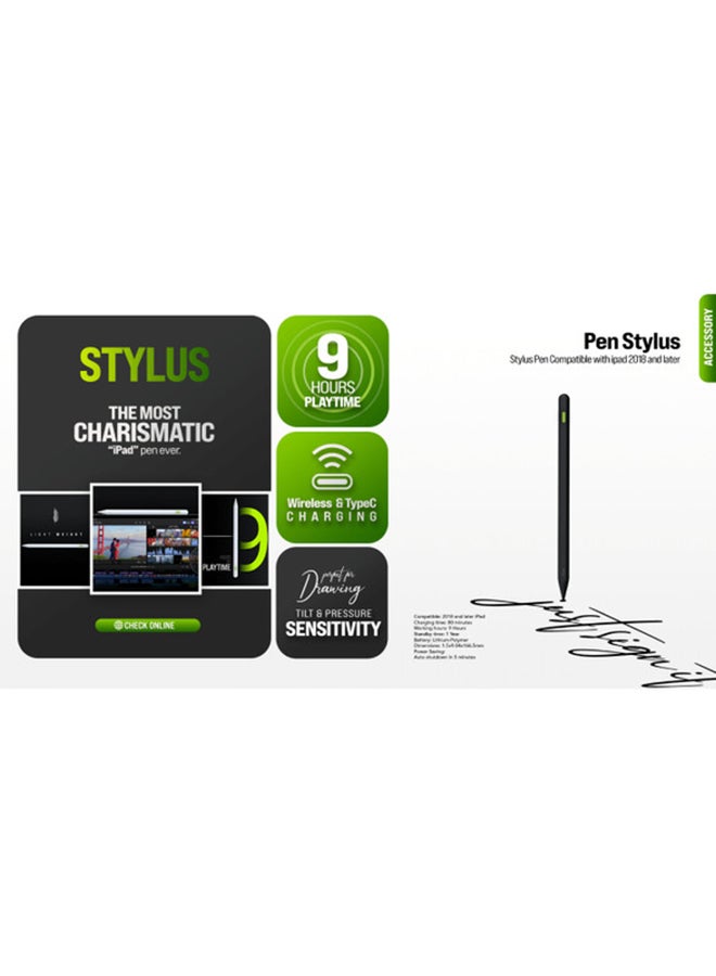 Goui Pen Stylus for iPhone and iPad – Precision Touch with Palm Rejection, Wireless Charging, and Magnetic Attachment – Compatible with iPad 2018 and Later - White - Image 2