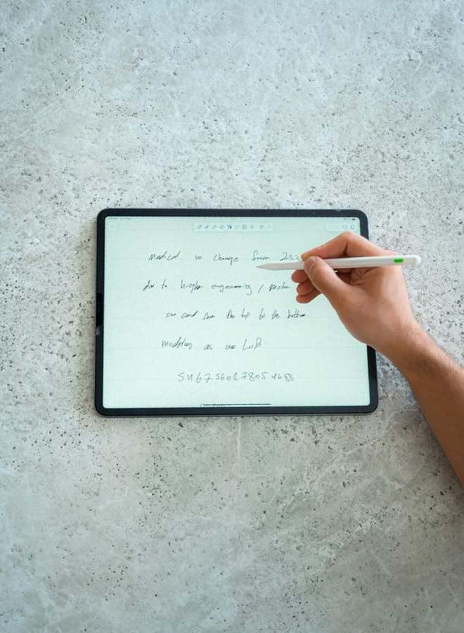 Goui Pen Stylus for iPhone and iPad – Precision Touch with Palm Rejection, Wireless Charging, and Magnetic Attachment – Compatible with iPad 2018 and Later - White - Image 3