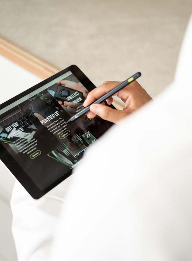 Goui Pen Stylus for iPhone and iPad (Black) – Precision Touch with Palm Rejection, Wireless Charging, and Magnetic Attachment – Compatible with iPad 2018 and Later - Black - Image 3