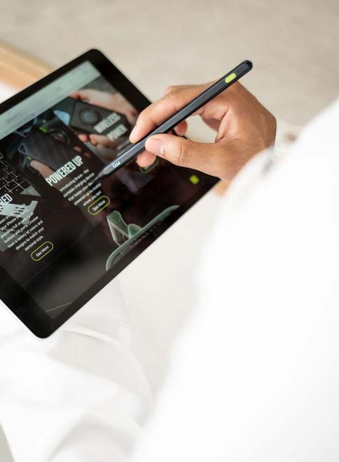 Goui Pen Stylus for iPhone and iPad (Black) – Precision Touch with Palm Rejection, Wireless Charging, and Magnetic Attachment – Compatible with iPad 2018 and Later - Black - Image 4