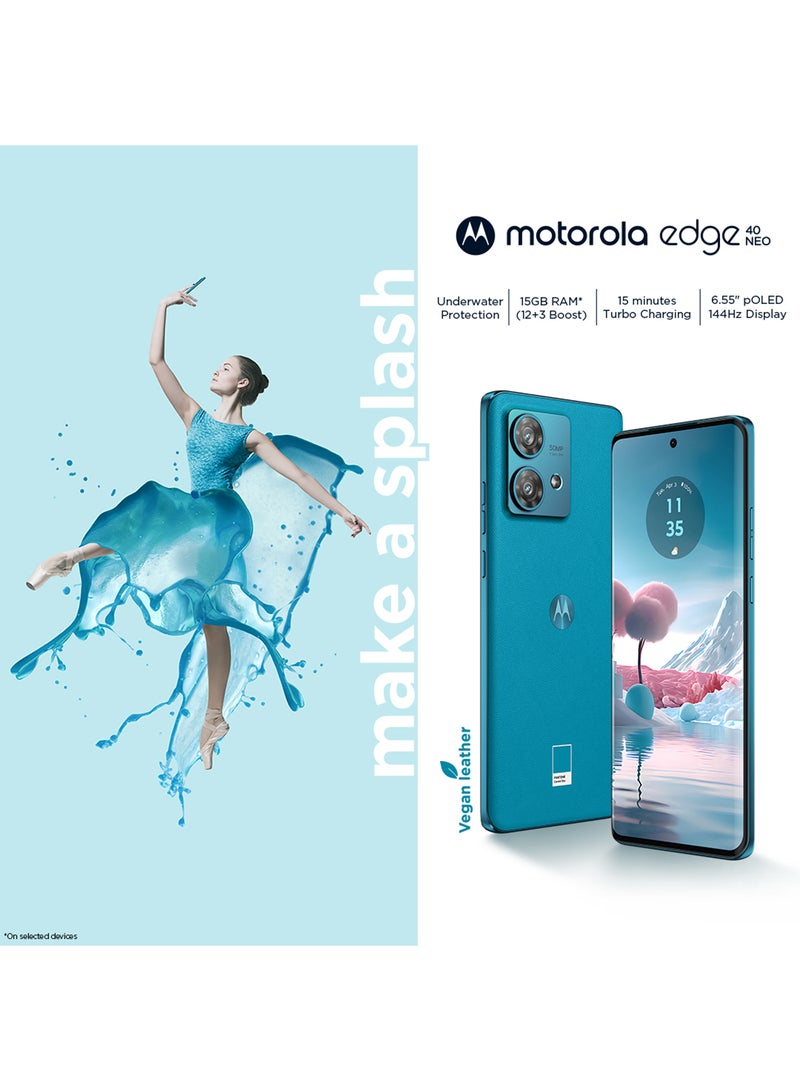 موتورولا - Edge 40 Neo 5G Black Beauty، 12 جيجا بايت رام، 256 جيجا بايت- إصدار الشرق الأوسط - Image 1