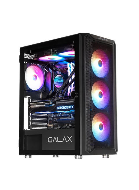 جهاز كمبيوتر شخصي - Intel Core i7-12th Gen/16GB RAM/512GB SSD/ASUS Prime X570 Pro/ASUS Dual GeForce RTX™ 2060 EVO GDDR6 6GB/DeepCool GAMMAXX L240-A RGB AIO 240MM/PSU Cougar 650W GX-F Aurum 80 Plus ذهبي/ حافظة كمبيوتر جالاكس (REV-07) 4 مراوح/ويندوز 11/ REV7-