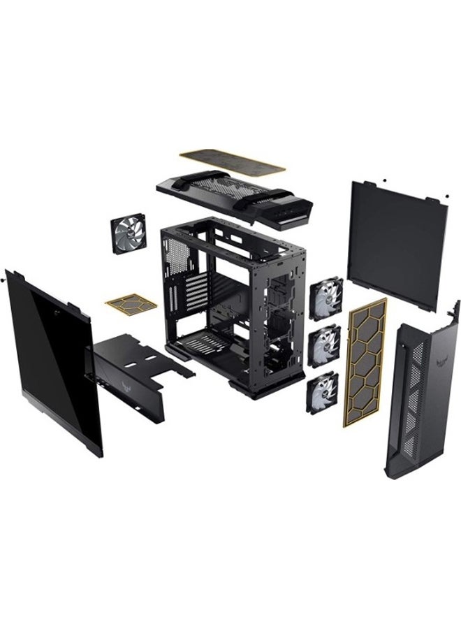 بولت - كمبيوتر شخصي - معالج Intel Core i7 من الجيل الثاني عشر/ذاكرة وصول عشوائي 16 جيجابايت/قرص SSD سعة 512 جيجابايت/بطاقة رسومات ASUS TUF Gaming Z690 Plus WiFi/بطاقة رسومات MSI Gaming GeForce RTX 3070 GDRR6/وحدة معالجة الرسومات DP Tri-Frozr 2 TORX Fan 4.0 سعة 8 جيجابايت/وحدة معالجة الرسومات DeepCool GAMMAXX L240-A RGB AIO سعة 240 مم/وحدة تزويد الطاقة Cougar 650W GX-F Aurum 80 Plus Gold/هيكل ASUS TUF Gaming GT501 يدعم ما يصل إلى EATX مع لوحة أمامية معدنية وجانب زجاجي/نظام التشغيل Windows 11/ - Image 1