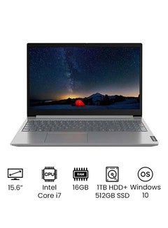 Thinkbook 15 G2 Professional (Upgraded Version) Laptop With Full HD Display, 11th Gen Core i7-1165G7 Processor/16B RAM/1TB HDD + 512GB SSD/Intel UHD Graphics With Microsoft office 2019/Windows 10/International Version English Black
