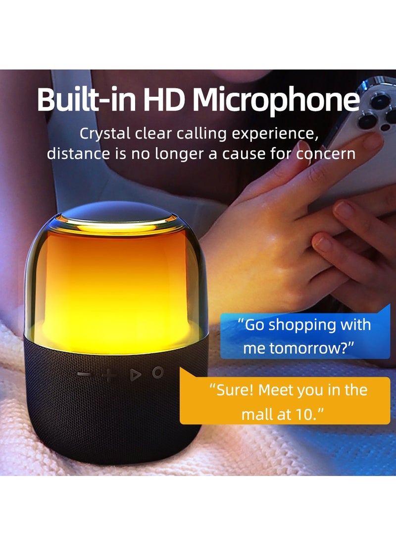 JOYROOM - RGB Bluetooth Wireless Speaker Transparent Shell With Microphone And Light Black - Image 1