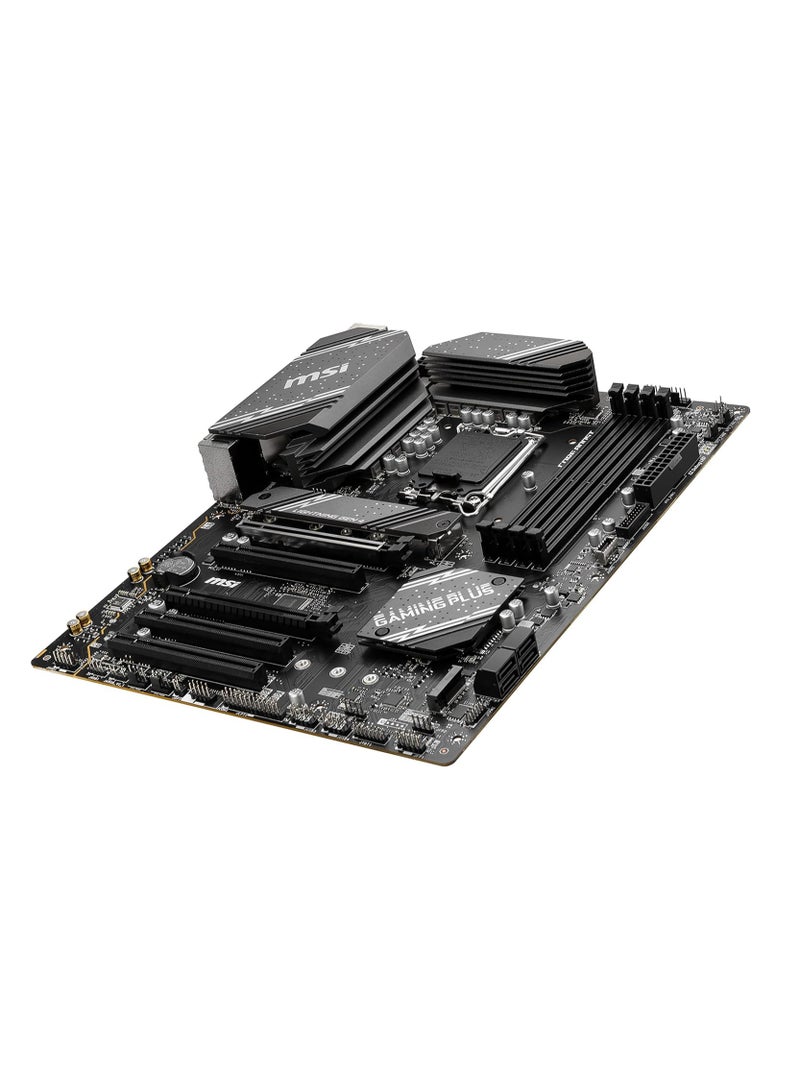 إم اس أي - اللوحة الأم للألعاب B760 Gaming Plus WiFi (تدعم معالجات Intel من الجيل 12/13، LGA 1700، DDR5، PCIe 4.0، M.2، 2.5 جيجابت في الثانية LAN، USB 3.2 Gen2، Wi-Fi 6E، ATX) - Image 1