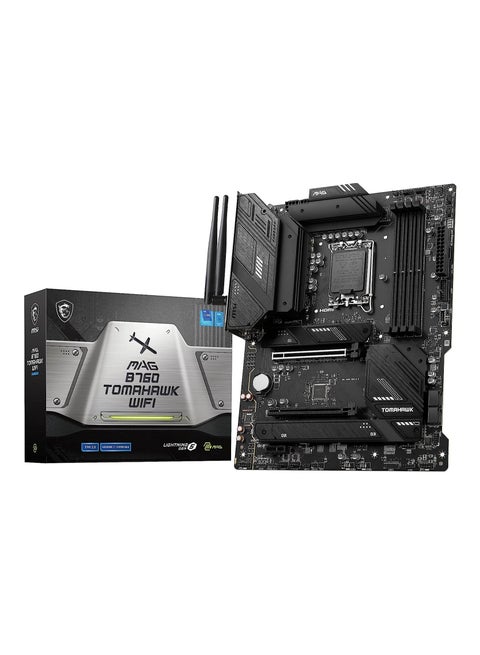 MAG B760 Tomahawk WiFi Gaming Motherboard (Supports 12th/13th Gen Intel Processors, LGA 1700, DDR5, PCIe 5.0, M.2, 2.5Gbps LAN, USB 3.2 Gen2, Wi-Fi 6E, ATX)