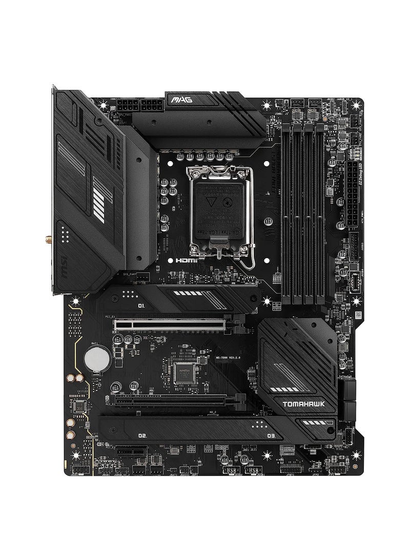 MSI MAG B760 Tomahawk WiFi Gaming Motherboard (Supports 12th/13th Gen Intel Processors, LGA 1700, DDR5, PCIe 5.0, M.2, 2.5Gbps LAN, USB 3.2 Gen2, Wi-Fi 6E, ATX)  - Image 2