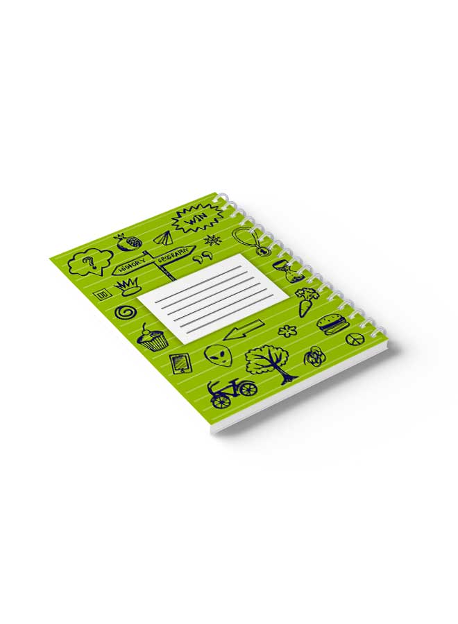 LOWHA Spiral Notebook Back To School Nb Lines2 Green/Black/ - Image 4