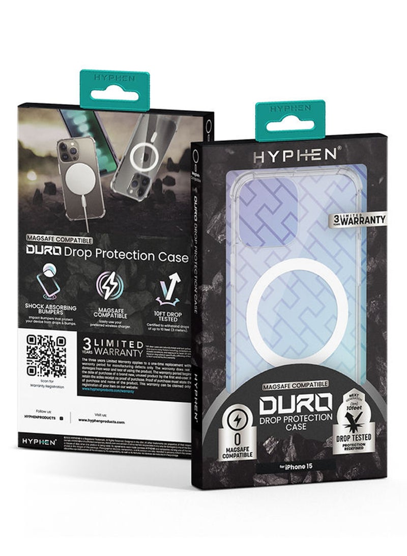 HYPHEN Duro MagSafe 10Ft Drop-Tested Case - iPhone 15 - 6.1 Clear - Image 5