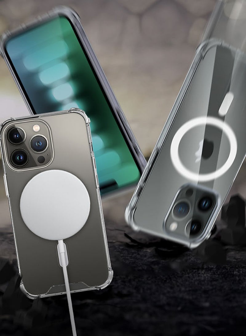 هايفن Duro MagSafe حافظة مقاومة للسقوط بطول 10 أقدام - iPhone 15 Pro - 6.1 شفاف - Image 5