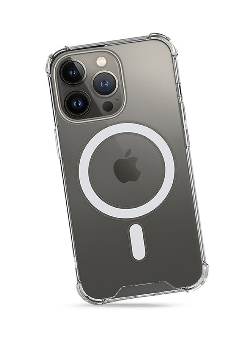 هايفن Duro MagSafe حافظة مقاومة للسقوط بطول 10 أقدام - iPhone 15 Pro - 6.1 شفاف - Image 4