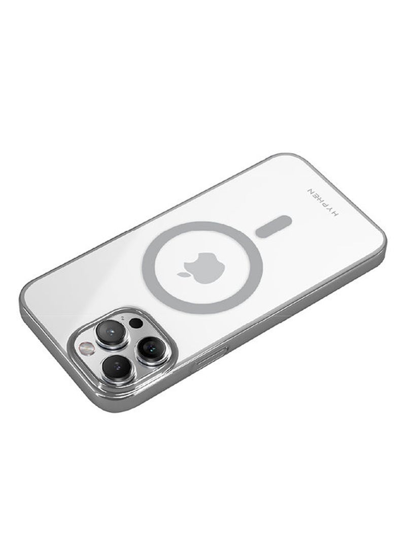HYPHEN Noct MagSafe Frame Case - iPhone 15 Pro - 6.1 Titanium Grey - Image 2