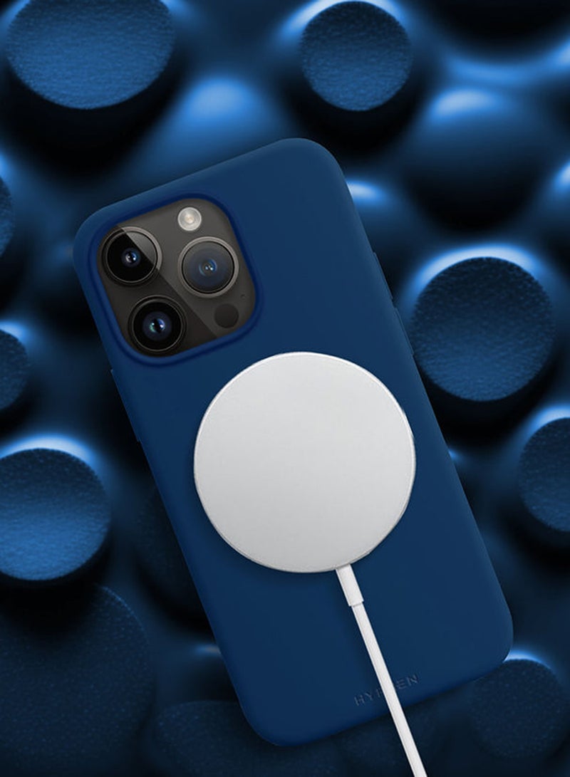 HYPHEN Tint Silicone MagSafe Case - iPhone 15 Pro - 6.1 Blue  - Image 5