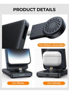 JOYROOM 4-In-1 Foldable Charging Station Black  - Image 5