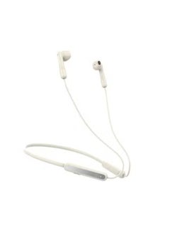 JR-DS1 2-In-1 Design True Wireless And Earphones Magnetic Neckband Headphones With Digital Display White