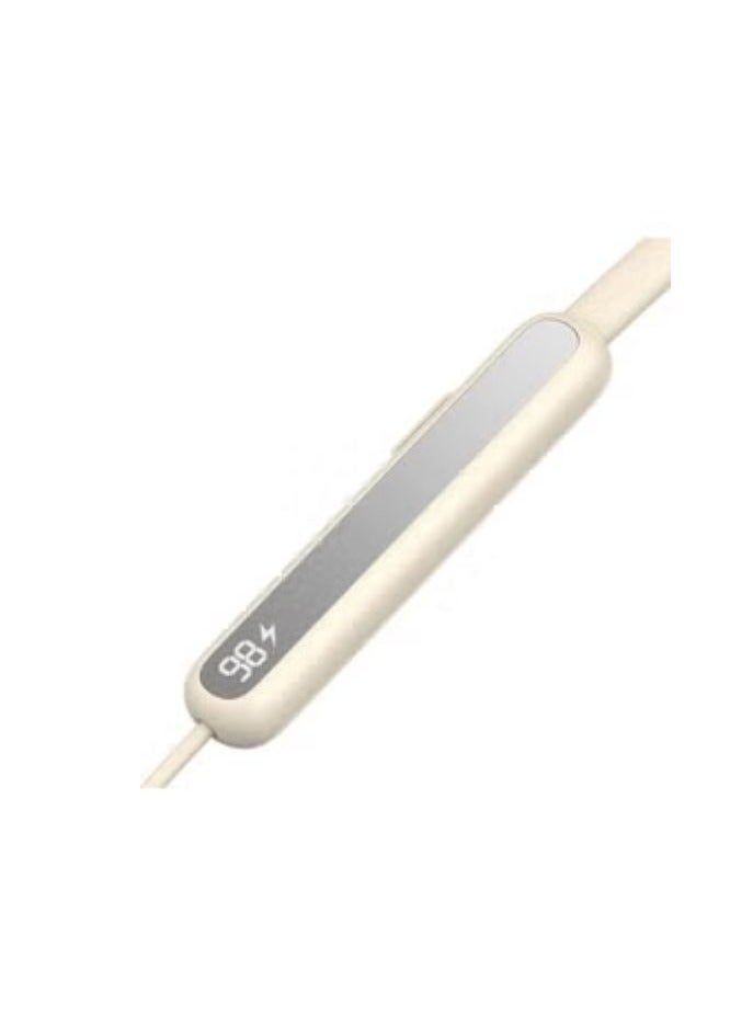 JOYROOM - JR-DS1 2-In-1 Design True Wireless And Earphones Magnetic Neckband Headphones With Digital Display White - Image 1