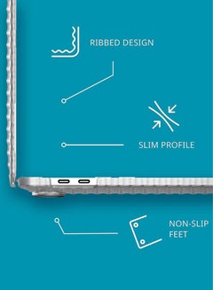 tech21 Evo Wave For MacBook Pro 13-Inch Case Hard Cover (2020 - 2022 M2) Clear  - Image 4