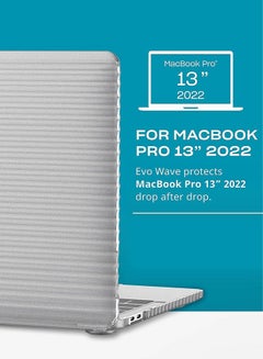 Evo Wave For MacBook Pro 13-Inch Case Hard Cover (2020 - 2022 M2) Clear - pnsku/N70001059V/45/_/1700392547/695c15af-0b49-4b57-9cd2-73ecccb8fa81