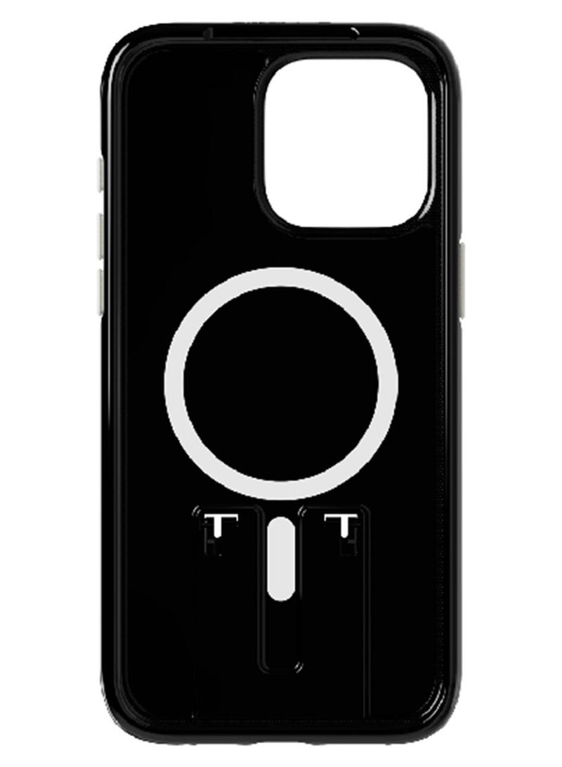 تيك 21 حافظة وغطاء حماية لهاتف آيفون 15 برو ماكس باللون الأسود السج - Image 1