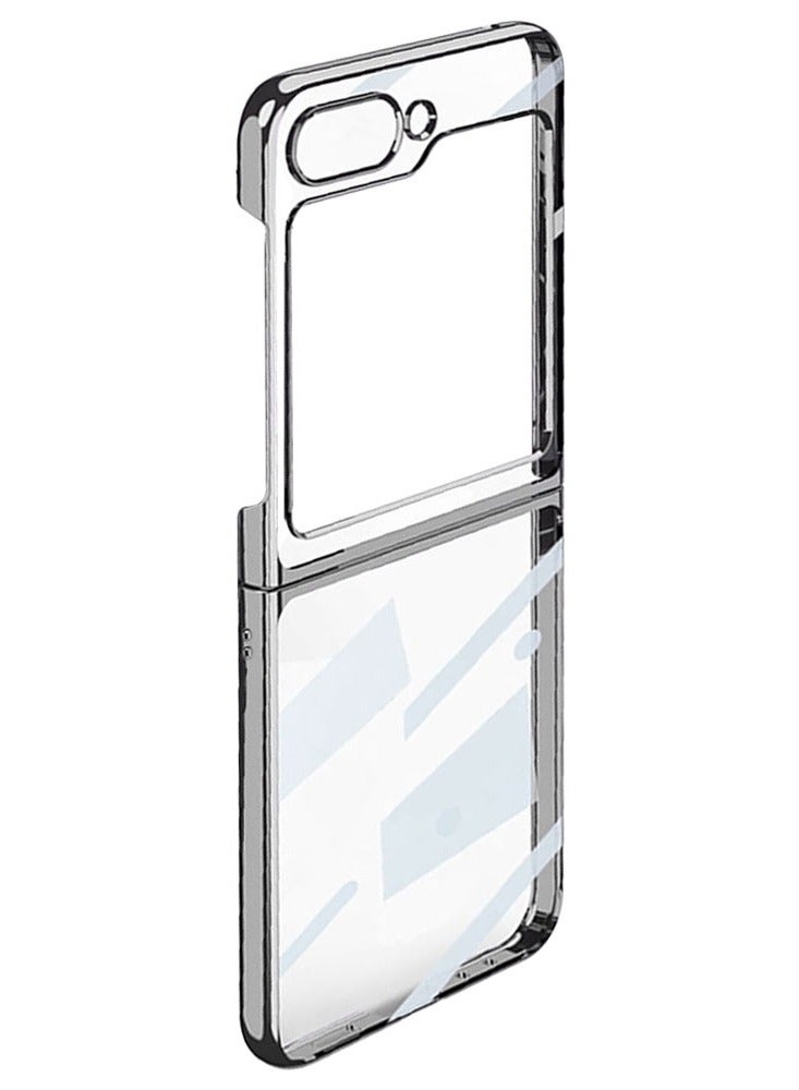 مارجون جراب شفاف مطلي بالكهرباء لتغطية كاملة لهاتف Samsung Galaxy Z Flip 5 - Image 4