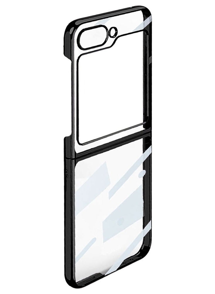مارجون جراب شفاف مطلي بالكهرباء لتغطية كاملة لهاتف Samsung Galaxy Z Flip 5 - Image 4