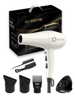 Sunhome 7-Piece Professional Hair Dryer Set 2500W White  - Image 2