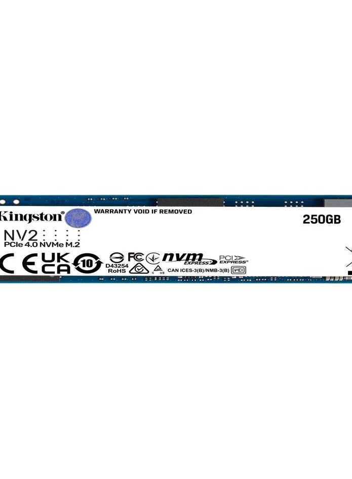 كينغستون - كينغستون NV2 250 جيجابايت M.2 NVMe PCIe 4.0 SSD داخلي - Image 1