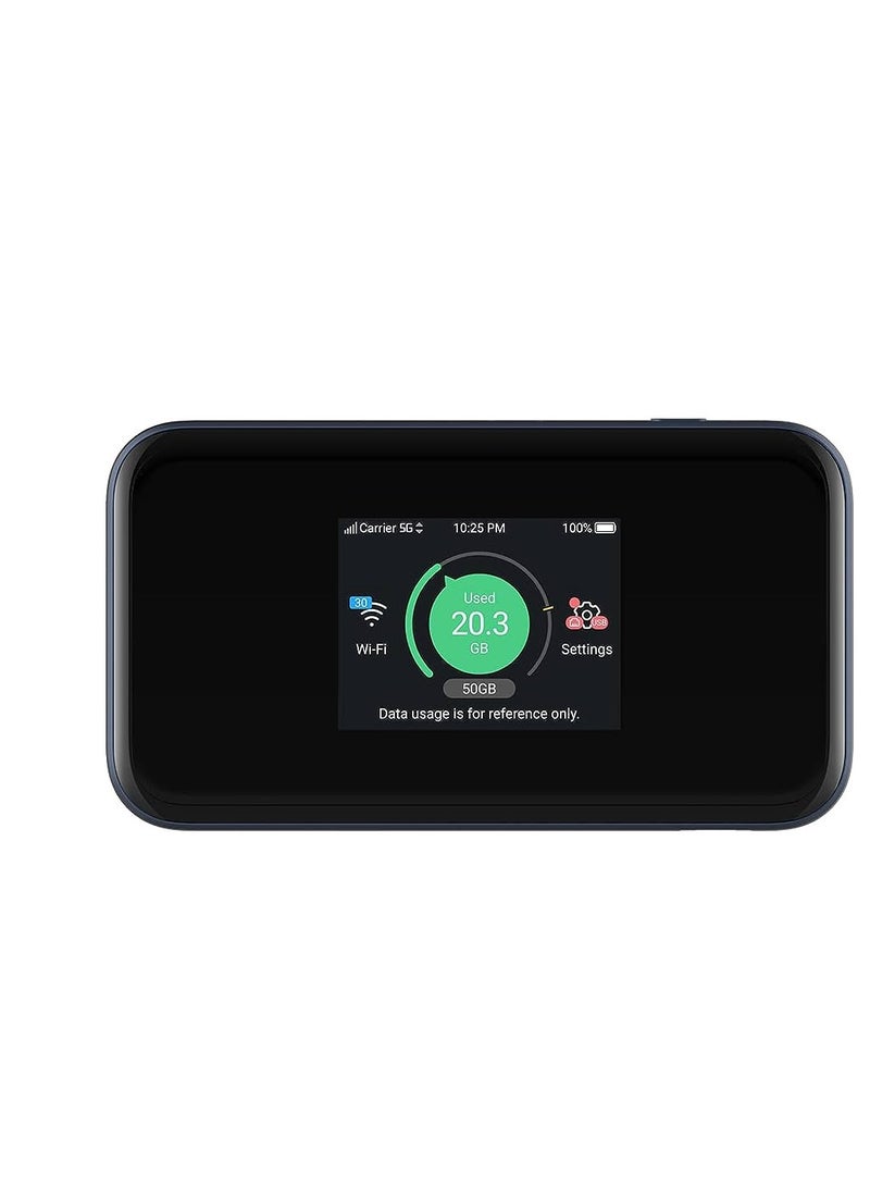 ZTE - 4500 mAh High Speed 5G MYFI Router black - Image 1