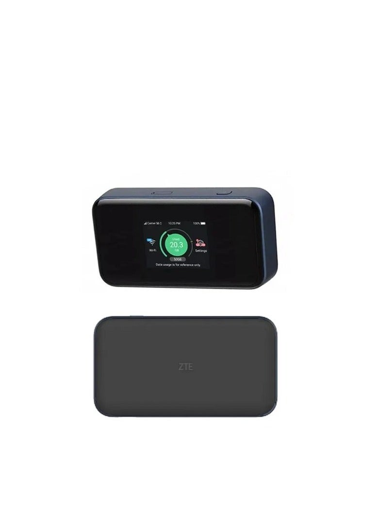 ZTE - 4500 mAh High Speed 5G MYFI Router black - Image 1