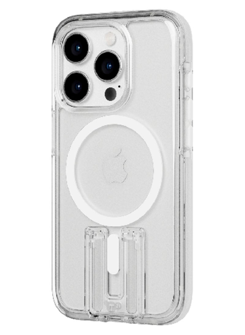 تيك 21 حافظة وغطاء حماية لهاتف آيفون 15 برو باللون الأبيض - Image 1