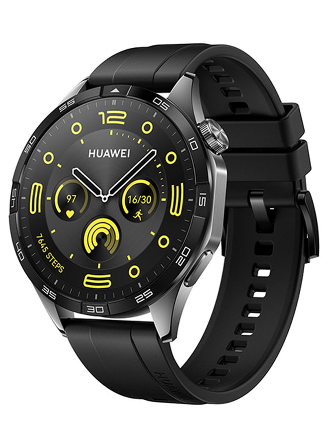 Watch GT4 46mm Smartwatch + Freebuds SE + Strap, Upto 2-Weeks Battery Life, Pulse Wave Arrhythmia Analysis, 24/7 Health Monitoring, Compatible With Andriod And iOS Black